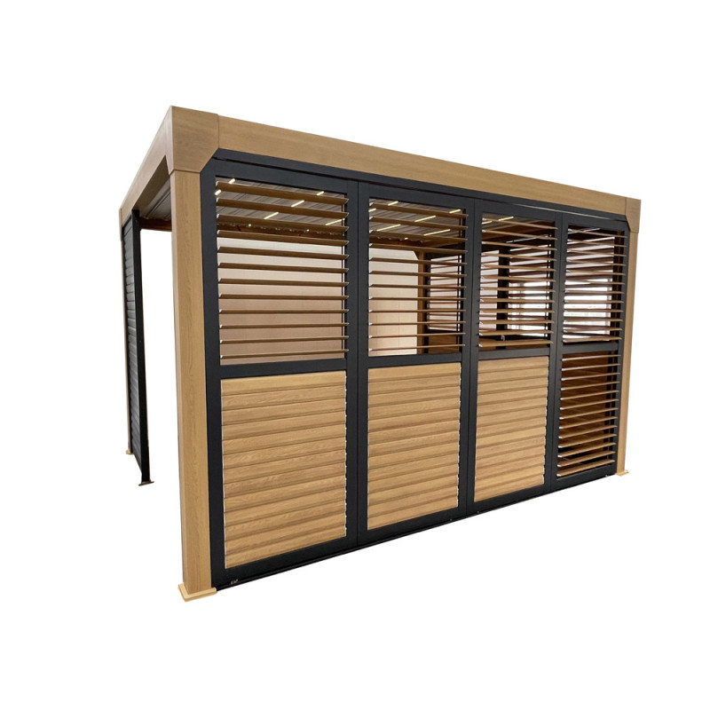 Panneau brise-vue ouvrant Pianela pour pergola bioclimatique | GREEN OUTSIDE Panneau brise-vue ouvrant Pianela pour pergola bioclimatique | GREEN OUTSIDE