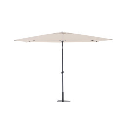 Parasol Solia Beige Chiné 300x200m Droit avec Manivelle | INVENTIV
