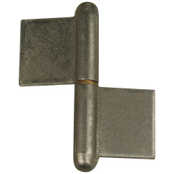 Paumelle à souder en acier zingué 80 x 80 mm 2 pièces TEKNIBOX