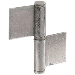 Paumelle gauche à souder bichromaté 80 x 90 mm 2 pièces TEKNIBOX