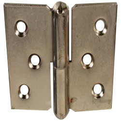 Paumelle de meuble gauche en acier nickelé 50 x 40 mm 2 pièces TEKNIBOX