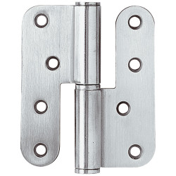 Paumelle droite en acier inoxydable 100 x 86 mm TEKNIBOX