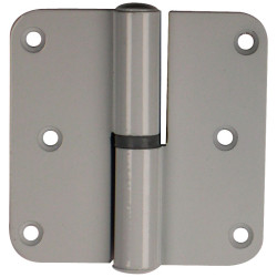 Paumelle droite arrondie en aluminium grise 80 x 80 mm 3 pièces TEKNIBOX