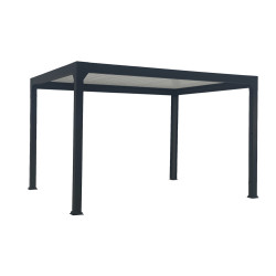 Pergola Bioclimatique Solyola Aluminium Noir Sable 4x3m | GREEN OUTSIDE
