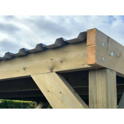 Carport en bois SOLID 3x5m - Abri voiture bois durable | SOLID Carport en bois SOLID 3x5m - Abri voiture bois durable | SOLID