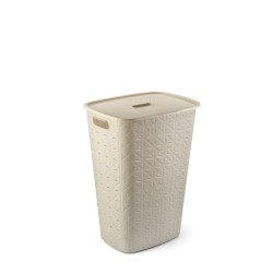 Panier à linge Softex blanc 56 L CURVER