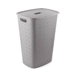 Panier à linge Softex taupe 56 L CURVER