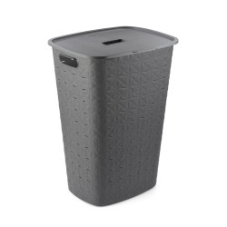 Panier à linge Softex anthracite 56 L CURVER
