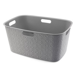 Manne à linge Softex taupe 45 L CURVER