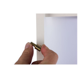 Fiche à tête plate en acier nickelé Ø 9 mm 2 pièces TEKNIBOX Fiche à tête plate en acier nickelé Ø 9 mm 2 pièces TEKNIBOX