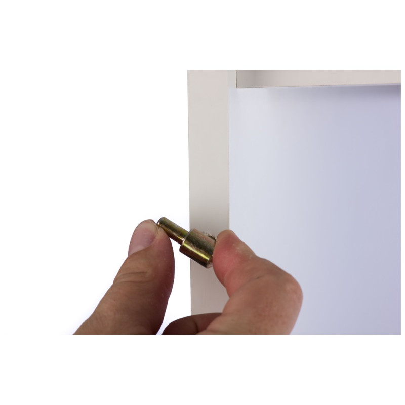 Fiche à tête plate en acier nickelé Ø 9 mm 2 pièces TEKNIBOX Fiche à tête plate en acier nickelé Ø 9 mm 2 pièces TEKNIBOX