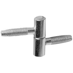 Fiche à tête plate en acier nickelé Ø 13 mm 2 pièces TEKNIBOX