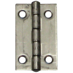 Charnière rectangulaire en acier inoxydable 30 x 19 mm 4 pièces TEKNIBOX