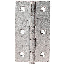 Charnière rectangulaire en acier zingué 20 x 16 mm 4 pièces TEKNIBOX