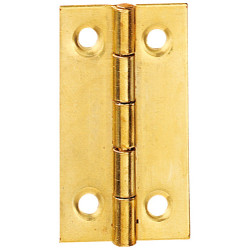 Charnière rectangulaire en laiton satiné 50 x 30 mm 4 pièces TEKNIBOX
