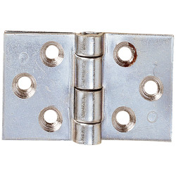 Charnière renforcée en acier zingué 41 x 74 mm 2 pièces TEKNIBOX