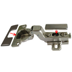 Charnière Anyway clips en C 110° 2 pièces | TEKNIBOX