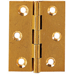Charnière en laiton poli 50 x 40 mm, 2 pièces | TEKNIBOX