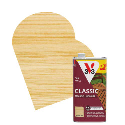 Huile Bois Jardin V33 Incolore Mate 1L + 20% Gratuit | V33