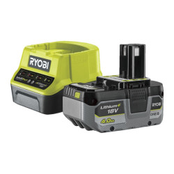 Batterie Lithium-ion One+ avec chargeur RC18120-140X 18 V 4 Ah RYOBI