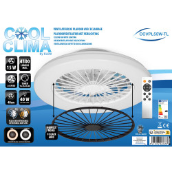 Ventilateur Plafond LED 48cm 40W COOLCLIMA – Rafraîchissement | COOLCLIMA