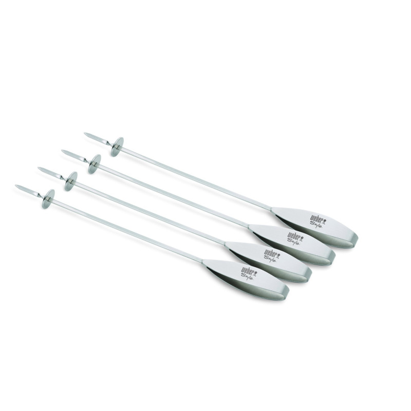 Brochette pour système vertical 35 cm 4 pièces WEBER