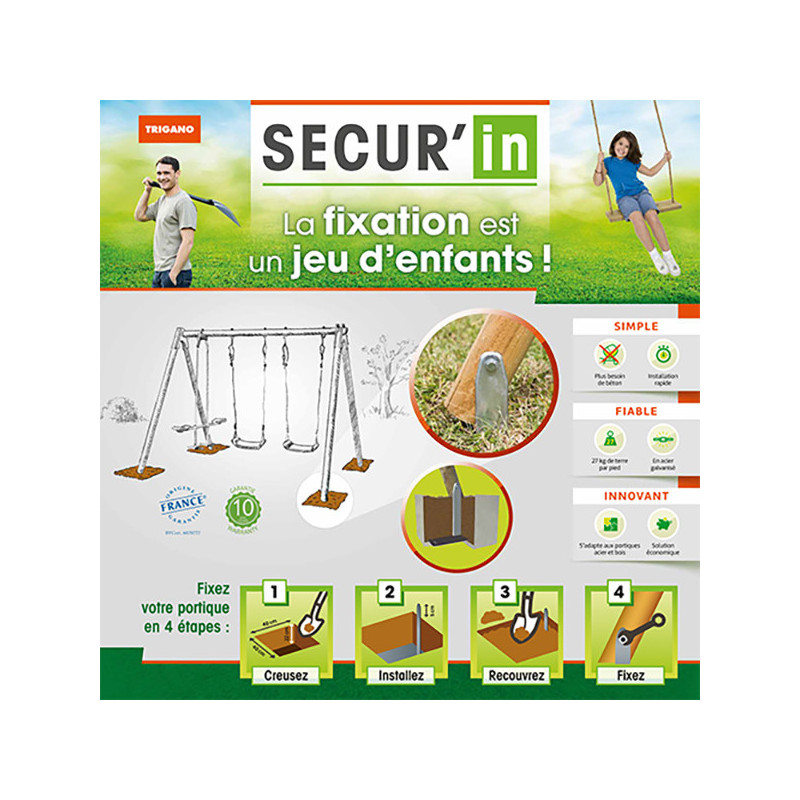 Kit de fixation universel pour portique SECUR'IN