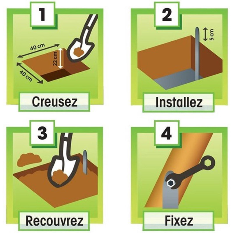 Kit de fixation universel pour portique SECUR'IN