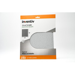 Papier abrasif anti-encrassant grain 250 5 pièces INVENTIV