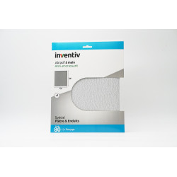 Papier abrasif anti-encrassant grain 80 5 pièces INVENTIV