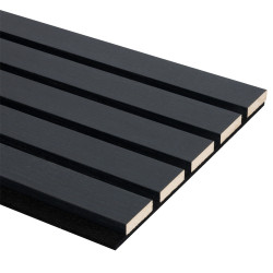 Lambris revêtu Decowall Acoustic Advanced chêne lave 260 x 30 x 3