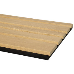 Lambris revêtu Decowall Acoustic Blend chêne naturel 260 x 30 x 3