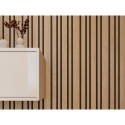 Lambris revêtu Decowall Acoustic Blend chêne naturel 260 x 30 x 3