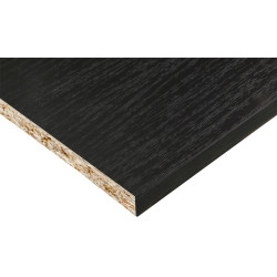 Panneau de meuble noir 250 x 30 x 1