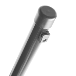 Poteau tubulaire avec 3 guide-fils noir Ø 40 mm x 200 cm GIARDINO