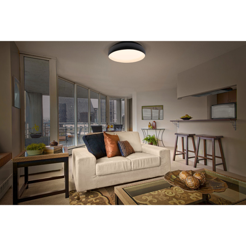 Plafonnier LED Livia noir et blanc 2400 lm 36 W LEDVANCE Plafonnier LED Livia noir et blanc 2400 lm 36 W LEDVANCE