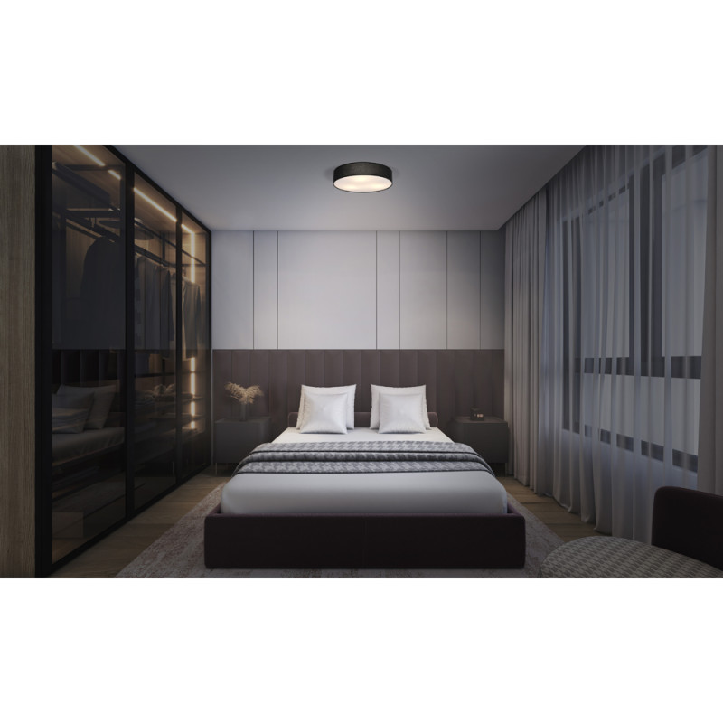 Plafonnier Paris noir Ø 48 cm E27 3 x 25 W LEDVANCE Plafonnier Paris noir Ø 48 cm E27 3 x 25 W LEDVANCE