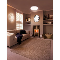 Plafonnier LED Moia noir 2200 lm 20 W LEDVANCE Plafonnier LED Moia noir 2200 lm 20 W LEDVANCE