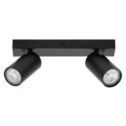 Spot LED Octagon noir GU10 2 x 3