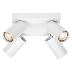 Spot LED Octagon carré blanc GU10 4 x 3