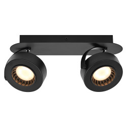 Spot LED Venus noir 2 x 5