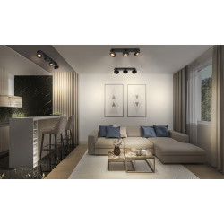 Spot LED Venus noir 3 x 5