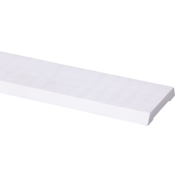 Chambranle en bois dur blanc 220 x 6