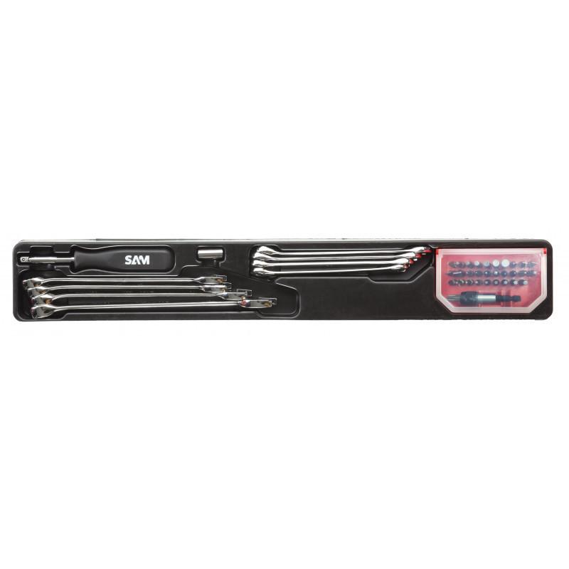 Coffre à outils métal 113 outils SAM TOOLS - Set d'outils | SAM TOOLS Coffre à outils métal 113 outils SAM TOOLS - Set d'outils | SAM TOOLS