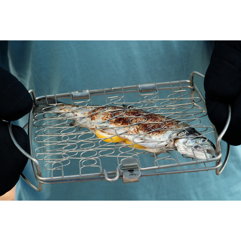 Panier à poisson inox WEBER – Cuisson parfaite | WEBER Panier à poisson inox WEBER – Cuisson parfaite | WEBER