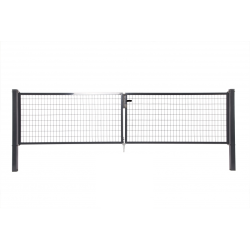 Portillon double Napoli anthracite GIARDINO