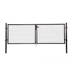Portillon double noir GIARDINO