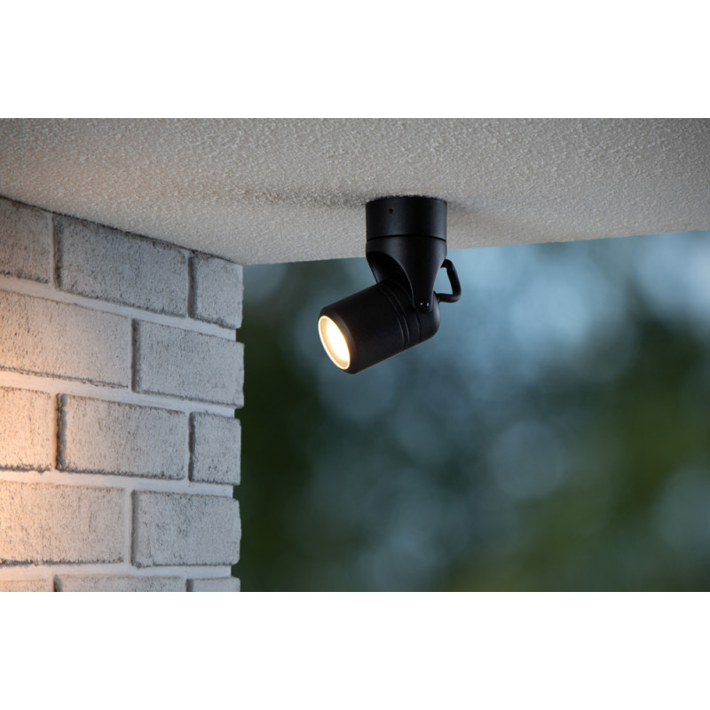 Spot extérieur Niort noir GU10 6 W LUCIDE Spot extérieur Niort noir GU10 6 W LUCIDE