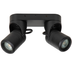 Spot extérieur Niort noir GU10 2 x 6 W LUCIDE Spot extérieur Niort noir GU10 2 x 6 W LUCIDE