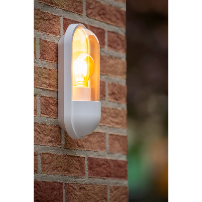 Applique extérieure Capsule blanche E27 15 W LUCIDE Applique extérieure Capsule blanche E27 15 W LUCIDE